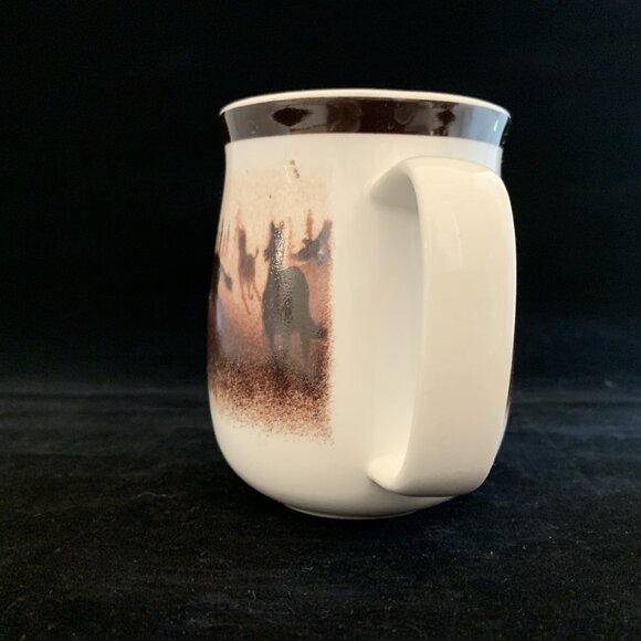 Lodge Stoneware Thomas Norby Wild Horses Creamer Pitcher Big Sky Carvers 1999 - Picture 5 of 9